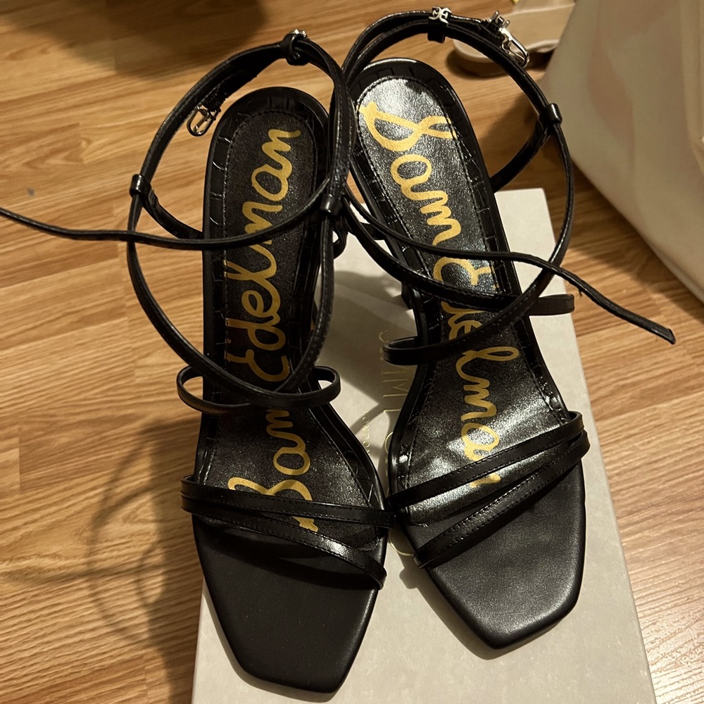 Emt $50 Balance Man made high heel shoes 12mm, perfect quality, black size US8.5